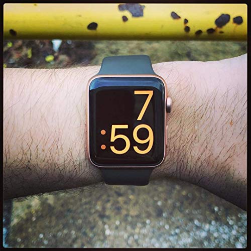 VATI Sport Band Compatible with Apple Watch Band 38mm 40mm, Soft Silicone Sport Strap Replacement Bands Compatible with 2018 Watch Series 4/3/2/1, 38MM 40MM S/M (Black)