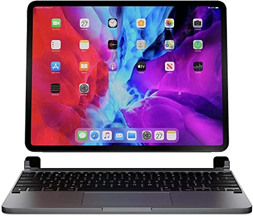 Brydge 11.0 Pro+ Wireless Keyboard with Trackpad | Compatible with iPad Pro 11-inch (1st, 2nd & 3rd Gen) | Native Multi-Touch Trackpad | Backlit Keys | (Space Gray)