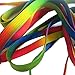 YFINE 47.2 inches(120CM)Length Gradient Rainbow Color Flat Shoelaces for Shoes Sneakers-2 Pair