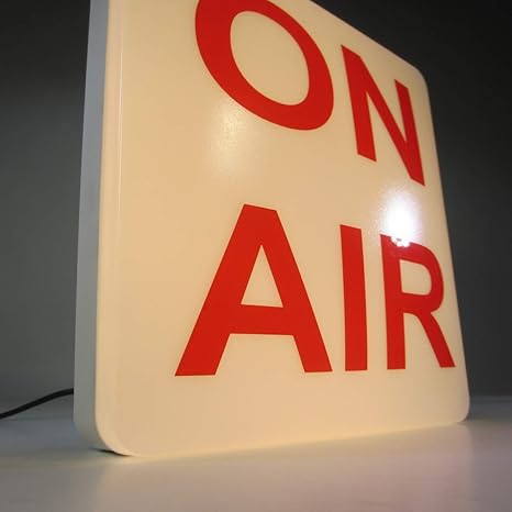Deko Lampe Hinweis Lampe ON AIR Wandleuchte Studiolampe