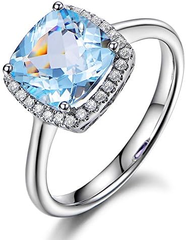 オーシャンブルーナチュラルアクアマリンの宝石用原石のファッション女性のためのエレガント