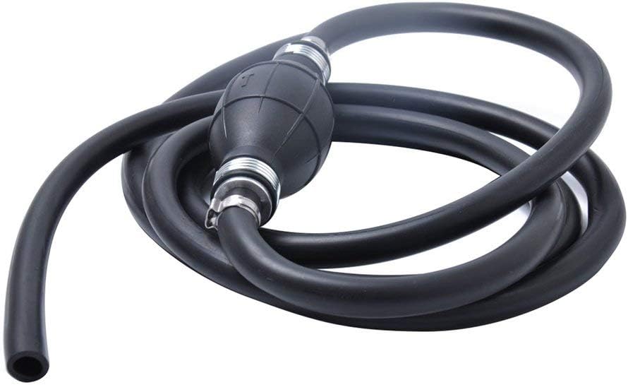 Liangguolong Car Fuel Oil Pump Manual Hand Suction Pipe Pumpong Hand Primer Bulb for Marone Black
