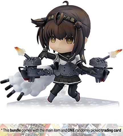 Hatsuzuki: ~3.9" Kantai Collection x Nendoroid Mini Action Figure + 1 Anime Themed Trading Card Bundle