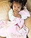 Pink Plush Personalized Baby Blanket