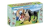 PLAYMOBIL Black Stallion with Stall Set