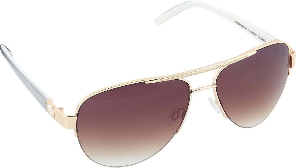 Southpole Men's 898SP Aviator Sunglasses, Gold,White & Grey, 60 mm Shoes