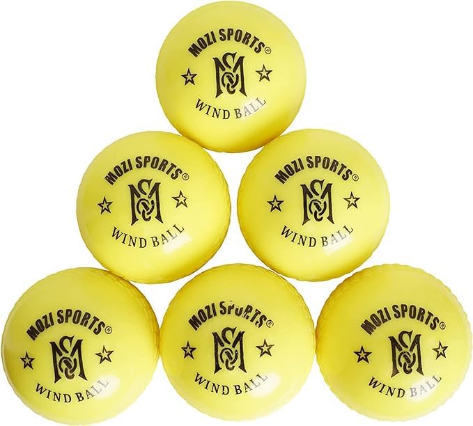 MARIB Wind Cricket Balls - Indoor & Outdoor Soft Training Cricket Ball for Coaching Practice (Floro)