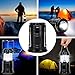 WOBAOS Camping Lantern, Solar Outdoor Rechargeable LED Flashlight Ultra Bright Collapsible Hand Tough Lamp - Perfect Outdoor Survival Lamp for Hiking Fishing Trekking Emergency Outages
