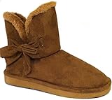 Shoes 18 Womens Mini Faux Sheepskin Fur Shearling Boots W/Bow 6 Colors