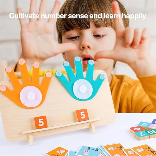 AM ANNA Kids Math Manipulatives Homeschool Supplies, Preschool Learning Toys for Toddlers 2-4 Years, Math Game Number Blocks Montessori Toys for 3 4 5 Year Old Boys Girls Preschool Kindergarten