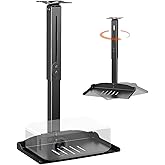 PUTORSEN Universal Projector Ceiling Mount with Tray &amp; 360&deg; Swivel Arm | Hidden Cable Management, Fully Adjustable, No Hole Installation Holds up to 22lbs for Home Theater &amp; Office, Black