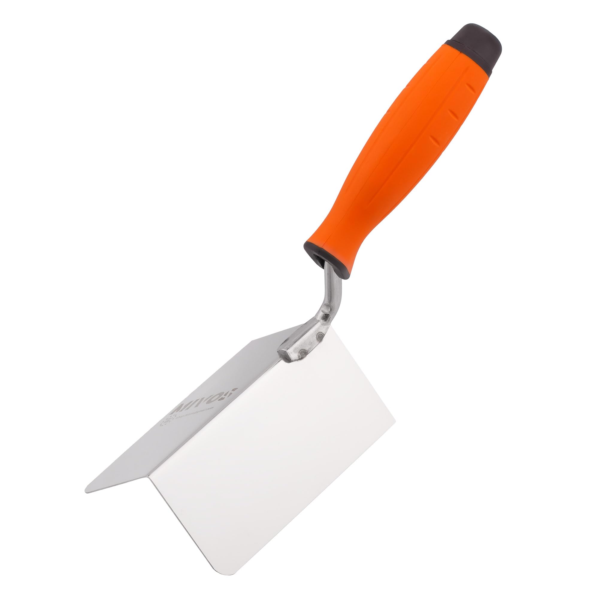 Mivos Stainless Steel Outer Corner Trowel 120 x 60 mm - Corner Trowel Rustproof - Outside Edge Trowel with Soft Grip - Corner Spatula 90° Angle - Corner Trowel Made in EU