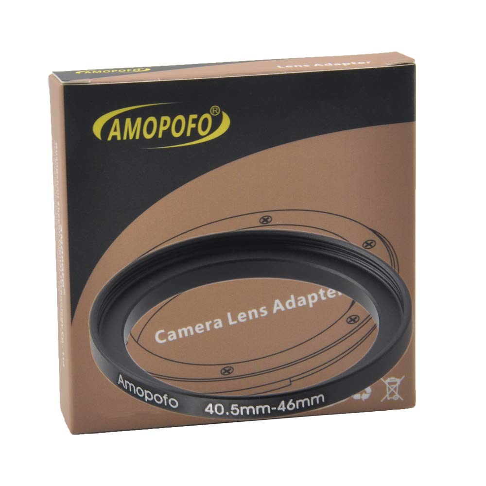 40.5mm to 46mm Camera Filters Ring,40.5mm to 46mm Step Up Ring or Accessory,Compatible with All 40.5mm Camera Lenses & 46mm Camera UV CPL Filter Accessory