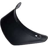 Open-Face Motorcycle Helmet Visor,3-Snap