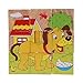 rolimate Educational Preschool Wooden Cube Block Travel Jigsaw Puzzles - Dog Sheep Duck Chicken Rabbit Dairy Cow, Birthday gift toy for Age 3 4 5 6 7 Years Old and Up Toddlers Kids Baby Boy
