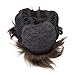 Ty.Hermenlisa 100% Real Virgin Brazilian Remy Human Hair Wigs for Black Women Natural Color Wavy Short Bobs Hairpieces with Elastic Strap, 81g, Darkest Brown