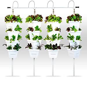 Vertical DIY 4 Torre jardín Sistema hidropónico: Amazon.es: Jardín