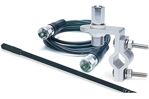 RoadPro RP-83B Standard Series Black 3-Feet Mirror Mount Fiberglass CB Antenna Kit