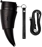 GOAT STORY Mug, Real leather, 16 oz, Black