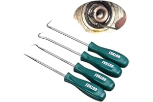 LOVFASH 4Pcs Pick and Hook Set Car Auto Oil Seal O-Ring Seal Gasket Puller Pick Tools, 130 mm Long