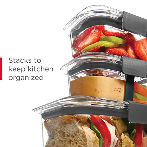 Rubbermaid Brilliance Food Storage 10 Piece Plastic Containers with