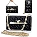 Galaxy Note 4 case,CASY MALL Elegant Purse Handbag Case Leather Wallet Cover with Wrist Strap and Crossbody Chain for Samsung Galaxy Note 4 Black