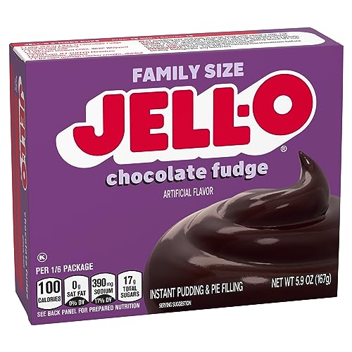 JELLO CHOCOLATE FUDGE PUDDING MIX 5.9OZ BOX