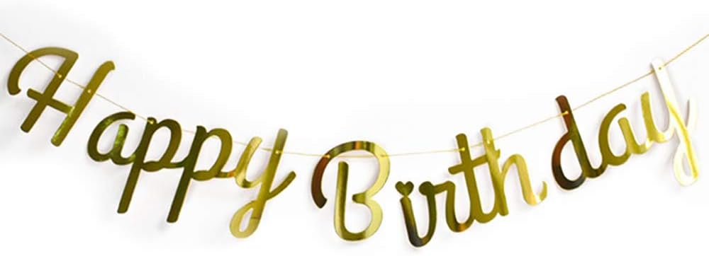 Or Vinfutur Guirlande Banderole Joyeux Anniversaire Happy Birthday Banniere Decorations De Fete Danniversaires Party Loisirs Creatifs Decorations Et Accessoires De Fetes Clube92 Com Br