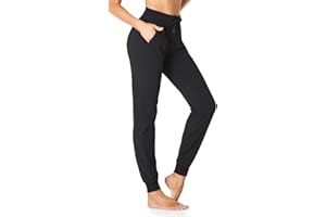 SEVEGO Tall Women's 30/32/34/36 Inseam Jogger Lightweight Cotton Sweatpants Zipper Pockets Running Long Sweat Pants