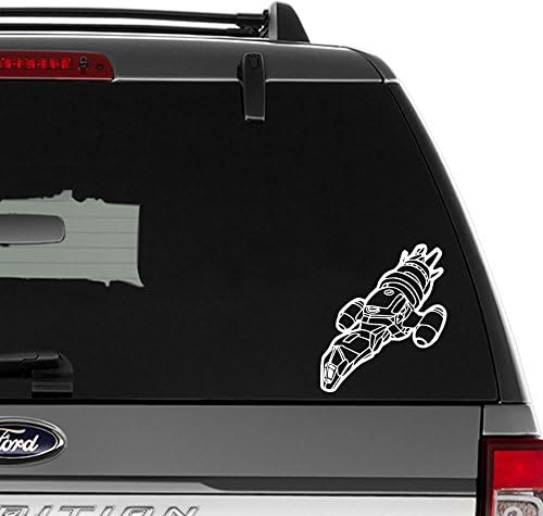 Serenity Firefly Spaceship Vinyl Decal Sticker For Wall Decor, Windows, Laptop, Car, Truck, Motorcycle, Vehicles (Size-6 inch/15 cm Tall) - (Matte WHITE Color)