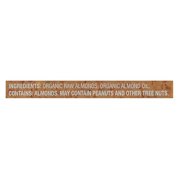 MARANATHA ORGANIC CREAMY RAW ALMOND BUTTER, 12 OUNCE JAR