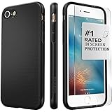 iPhone 7 Case, (Black) SaharaCase Trend Protective Kit Bundle with [ZeroDamage Tempered Glass Screen Protector] Rugged Protection Anti-Slip Grip [Shockproof Bumper] Slim Fit - Black