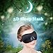 Lightweight & Comfortable Sleep Mask 3D Contoured Shape Sleeping Eye Mask with Adjustable Strap for Men Women, Best Sleeping mask for travel, Shift works 2 Pack (Black & Black)