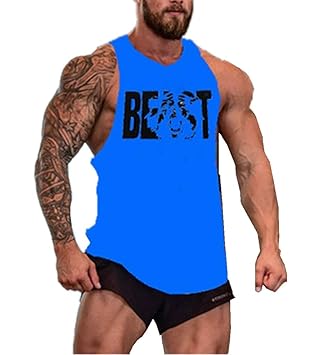 Cabeen Herren Beast Bodybuilding Stringer Tank Top Fitness Sleeveless Unterhemd Muskelshirt