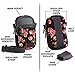 USA GEAR Compact Point and Shoot Camera Case Small Digital Camera Pouch with Accessory Pockets and Shoulder Strap - Compatible with Sony CyberShot, Canon G7X Mark iii, Nikon COOLPIX & More (Floral)
