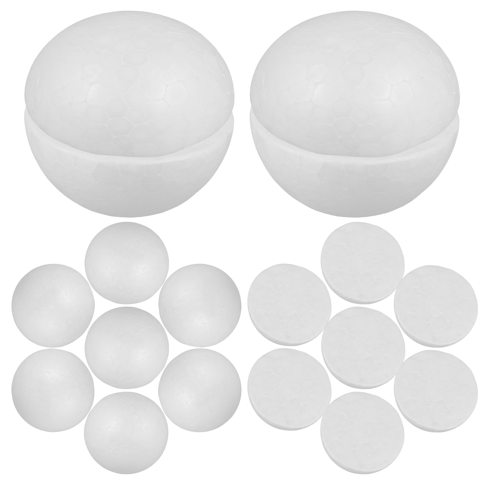 Tomaibaby Wedding Decorations 10 Pieces Foam Half Sphere Half Balls Shapes Christmas Balls Ornaments Art and Craft Supplies for Christmas Tree Tabletop Decoration Wedding Decor