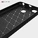 LIKESEA Carbon Fibre Style Case for Xiaomi Redmi 4/ Redmi 4X, Premium Soft TPU Gel Protective Cover with Shock-Absorption and Anti-Scratch, Black