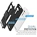 MoKo ASUS Zenfone 2 Laser Case - Heavy Duty Rugged Dual Layer Armor with Kickstand Protective Cover for ASUS Zenfone 2 Laser (ZE550KL / ZE551KL) 5.5 Inch Smartphone 2015 Release, BLACK