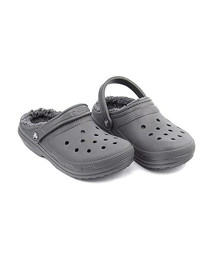 classic lined crocs white