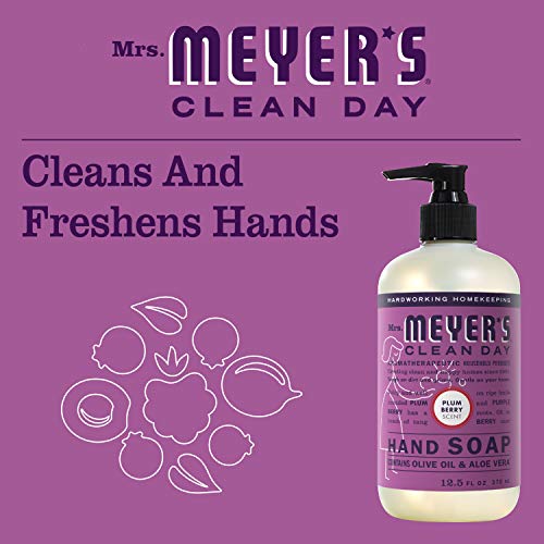 Mrs. Meyer'S Clean Day Liquid Hand Soap, Plum Berry Scent, 12.5 Oz
