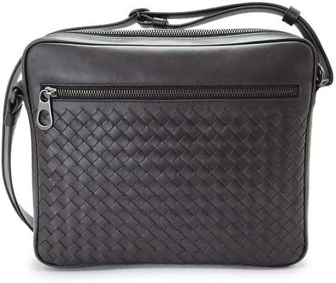 Amazon ボッテガヴェネタ Bottega Veneta ショルダーバッグ メンズ ななめがけバッグ イントレチャート レザー ダークブラウン V4651 06 並行輸入品 ショルダーバッグ