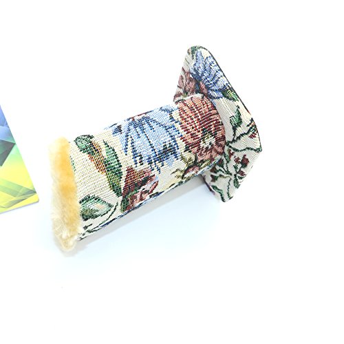WEFOO Eyeglasses Holder Stand Case, Plush Lined Protective Glasses Case for Desks Or Nightstands (Tapestry Design)