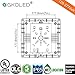 New Upgraded GKOLED 45W LED Canopy Light,UL-Listed and DLC-Qualified,5000K Daylight White, 5300Lumen, 120-277VAC,175-200W MH/HPS/HID Replacement, IP65 Waterproof and Outdoor Rated, 5 Years Warranty