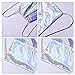 Mily Silver Holographic Laser Leather Drawstring Backpack Travel Casual Daypack