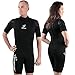 Seavenger Navigator 3mm Shorty | Short Sleeve Wetsuit for Men and Women | Surfing, Snorkeling, Scuba Diving (Scuba Black, Women's 7)