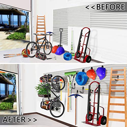 Garage Hooks, Garage Organizer Utility Hooks, Heavy Duty Garage Storage pegboard Hooks for Tools