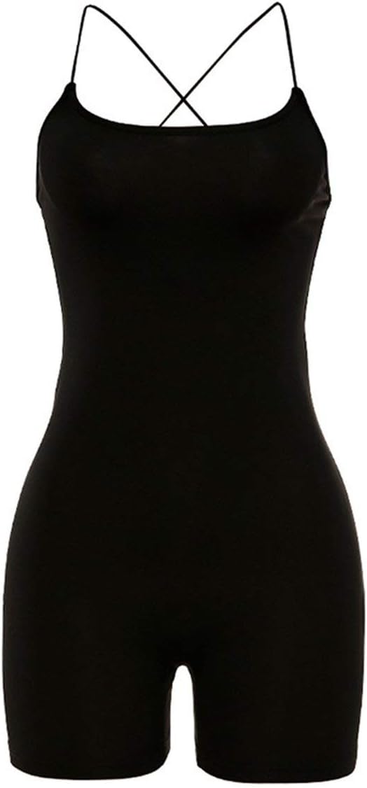 spandex suspender jumpsuit