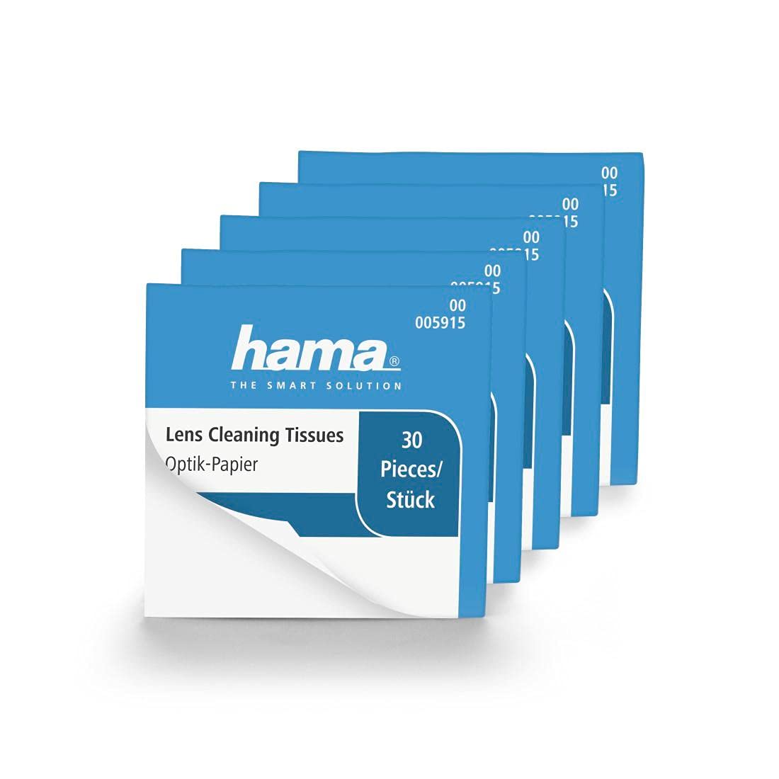 Hama Optical Cleaning Paper for Cameras, 5 x 30 Sheets