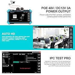 Henkion IP Camera Tester, 5.4inch 4K CCTV Tester,4K