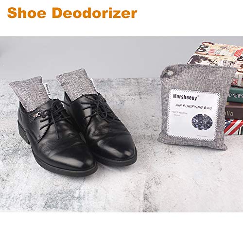 image for Marsheepy 12 Pack Natural Bamboo Activated Charcoal Air Purifying Bags